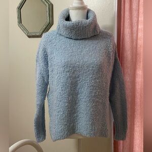 Lou & Grey Cozy Blue Turtleneck Sweater